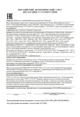 Евразийский Экономический Союз Декларация о соответствии Евразийский Экономический Союз Декларация о соответствии